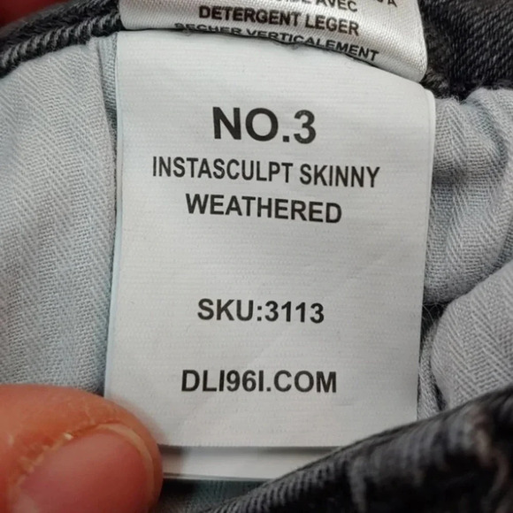 DL1961 No 3 Instasculpt Skinny Jeans in Weathered - Picture 14 of 14